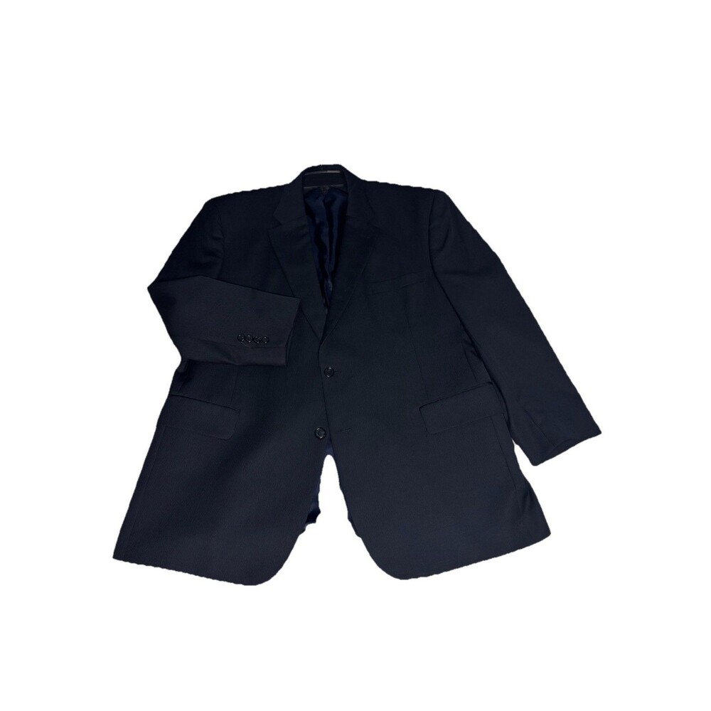 Jos. A. Bank Blazer Mens Size 46R Navy Blue‎ Excellent Pinstripe Suit Jacket